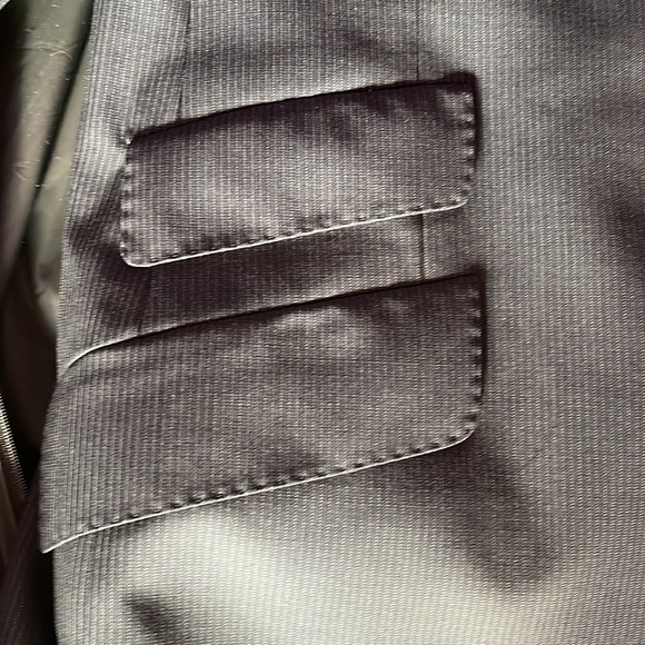 Paul Smith bluish suit, tiny stripes, characteristically colorful backing, 34x30 - Picture 6 of 8